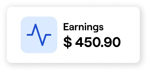Daily earnings summary
